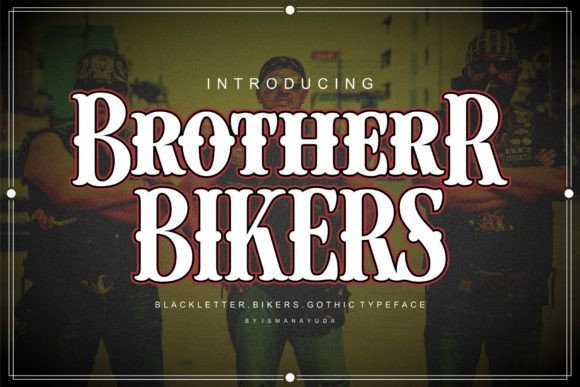Brother Bikers: Bold Display Font for Community Branding