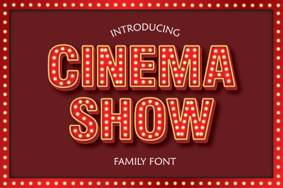 Cinema Show: A Cool and Unique Decorative Font for Designers
