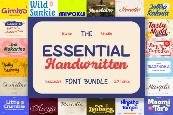 Essential Handwritten Bundle: Fonts for Authentic Design