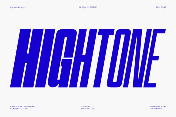 Hightone Condensed: A Bold Modern Typeface for Impactful Design