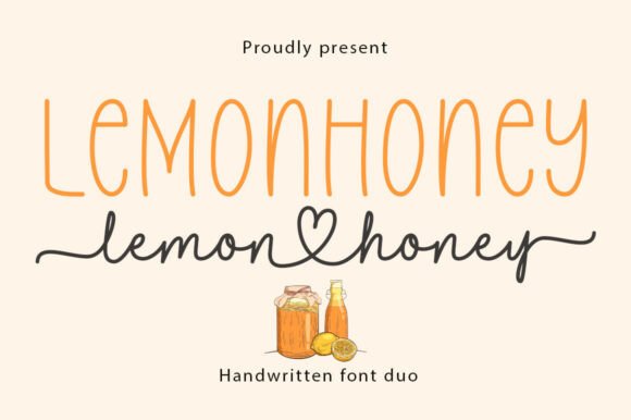 Lemonhoney Duo: A Sweet Handmade Font Pairing