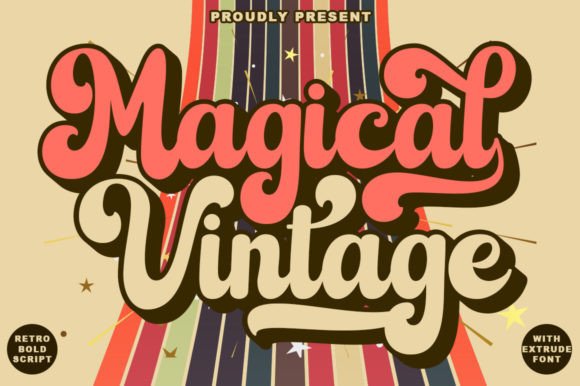 Magical Vintage: A Retro 70’s Script Font for Timeless Designs