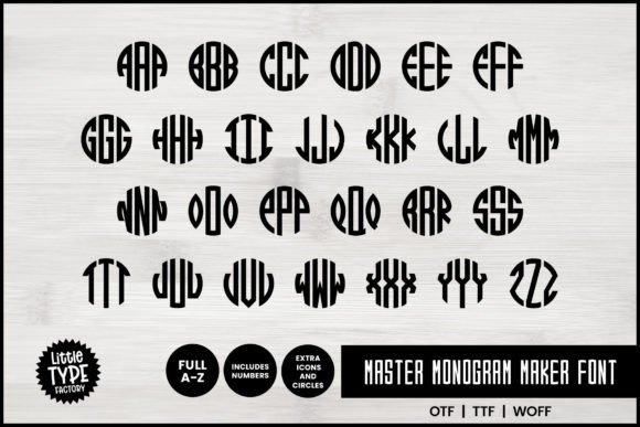 Master Monogram: The Ultimate Circle Font for Your Projects