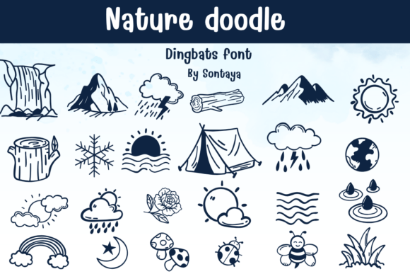 Nature Doodle: A Playful Font for Creative Projects