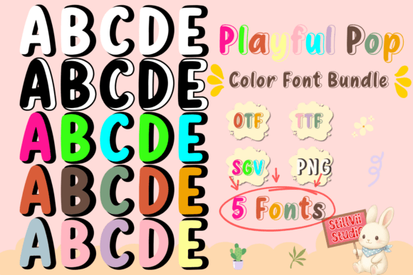 Playful Pop: The Ultimate Font Bundle for Fun Crafts