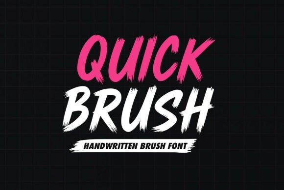 Quick Brush: A Modern Handwritten Font for Creative Design