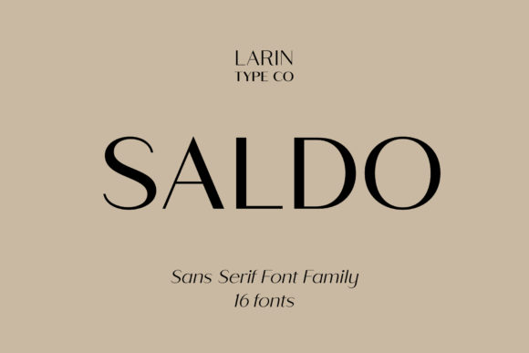 Saldo: Modern Sans-Serif for Clean, Professional Design