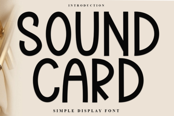 Sound Card: A Unique Typeface for Creative Projects