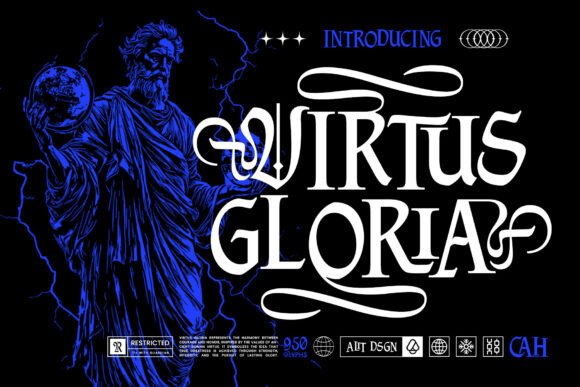 Virtus Gloria: A Powerful Blackletter Typeface