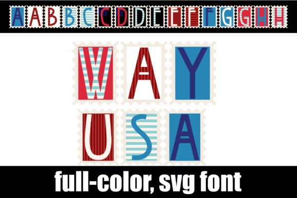 Way Usa: Vintage Stamp Font for Classic Design