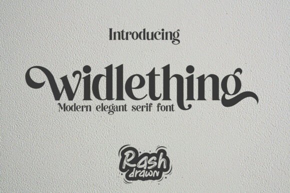 Widlething: A Serif Font with Artisan Elegance