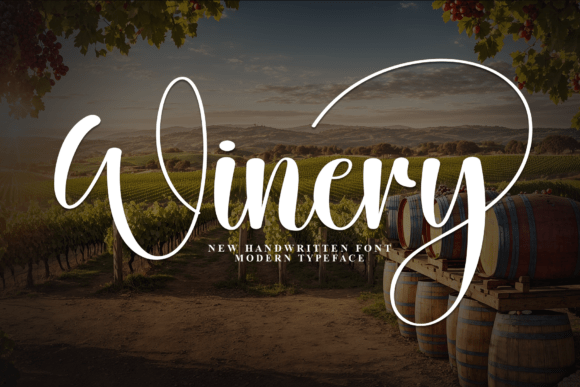 Winery: A Handwritten Font for Timeless Brand Elegance